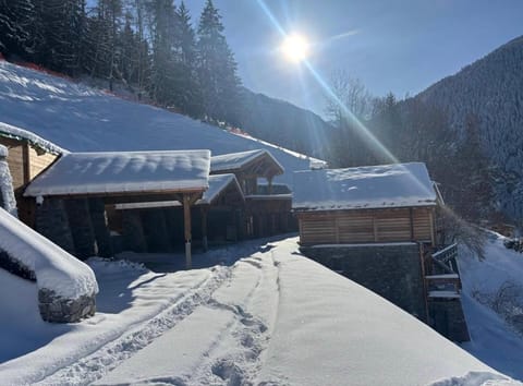 Property building, Winter, Mountain view