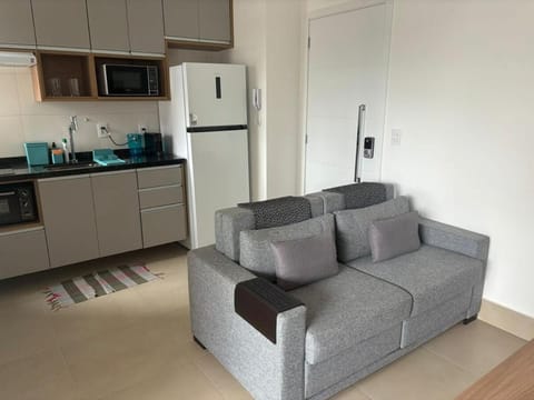 Kitchen or kitchenette, Living room, oven, stove