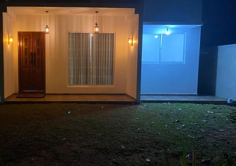 Property building, Night, Garden, Garden view