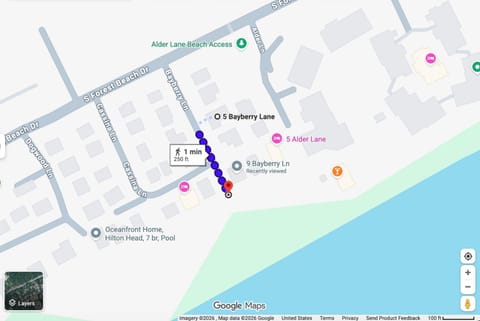 Bayberry Family Beach House 5 BR 4 BA Pool Walk to Beach House in South Forest Beach