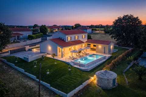 Property building, Night, Sunset
