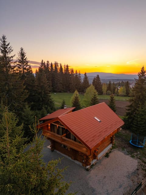 Property building, Mountain view, Sunset