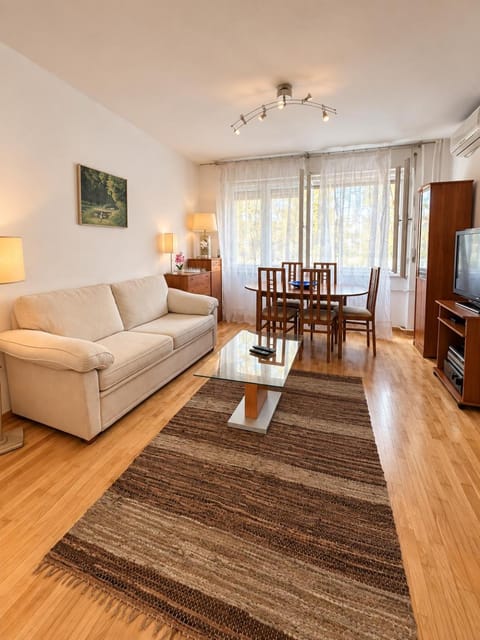 TV and multimedia, Living room, Seating area, City view