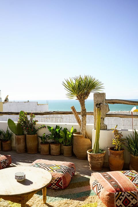 View (from property/room), Balcony/Terrace, Seating area, Sea view