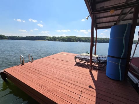 5BR Log Home w Hot Tub & Dock on Lake of Egypt House in Lake of Egypt