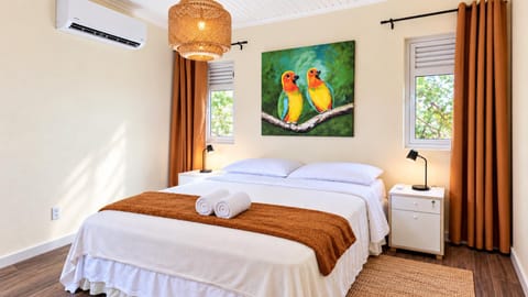 Bed, Bedroom, air conditioner