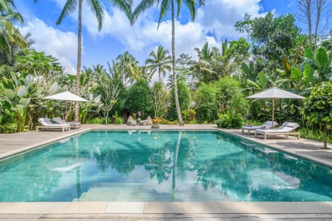 Garden view, Pool view, Swimming pool, sunbed