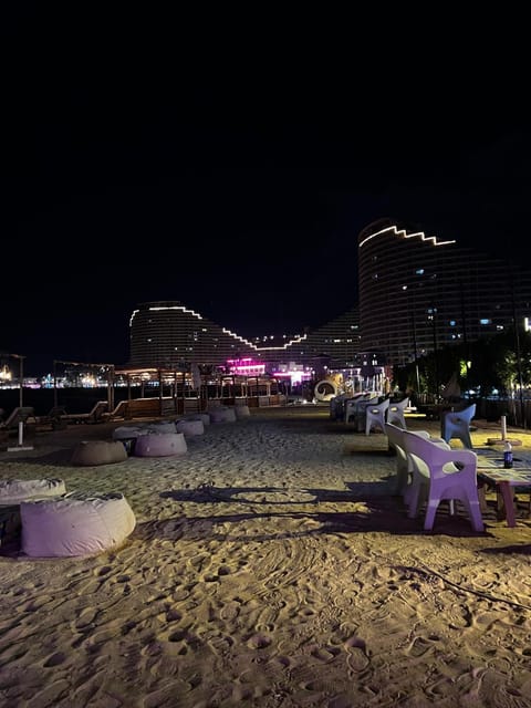 Night, Natural landscape, Beach, City view, Sea view