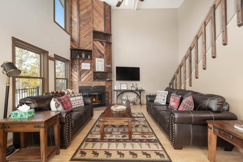Day, TV and multimedia, Living room, Seating area, fireplace, furniture