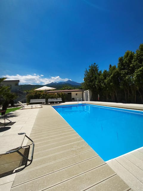 Natural landscape, Mountain view, Pool view, Swimming pool