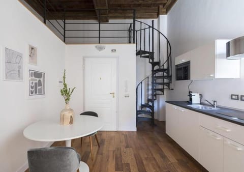Kitchen or kitchenette, Living room, Dining area