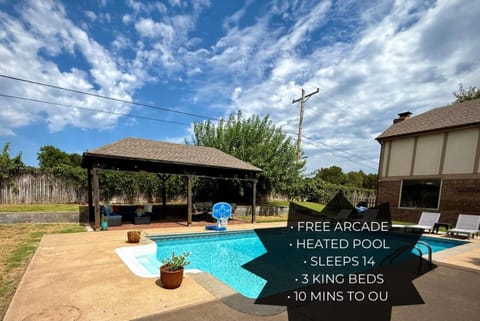 Patio, Pool view, Swimming pool, sunbed