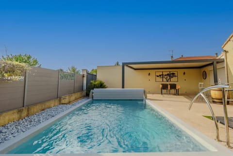 Property building, Living room, Swimming pool