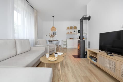TV and multimedia, Coffee/tea facilities, Kitchen or kitchenette, Living room, Seating area, Dining area, Evening entertainment, fireplace