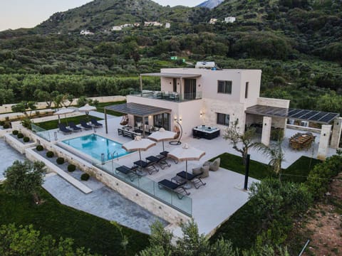 Patio, Bird's eye view, Mountain view, Pool view, sunbed