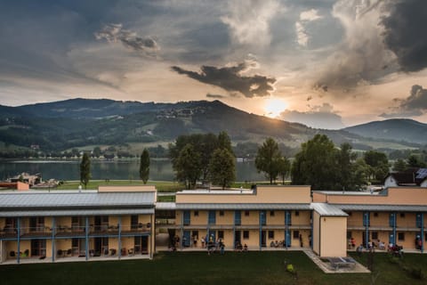 Property building, Bird's eye view, Summer