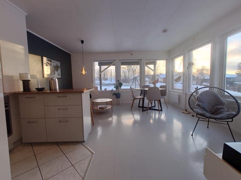 Kitchen or kitchenette, Living room