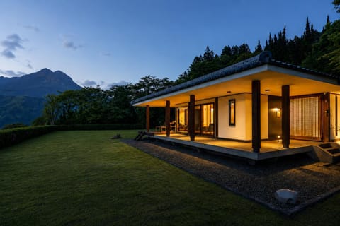 Property building, Night, Garden, Mountain view