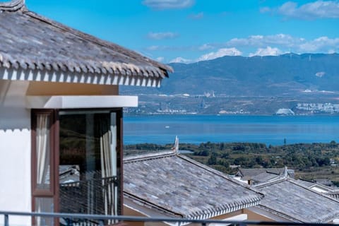 Property building, Natural landscape, View (from property/room), Balcony/Terrace, Mountain view, Sea view