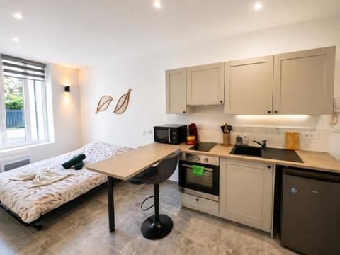 Kitchen or kitchenette, Bedroom, stove, stove, kitchen, kitchen