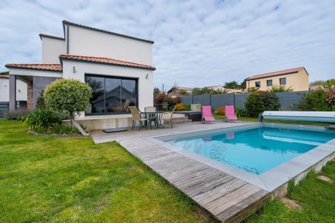 Property building, Living room, Swimming pool