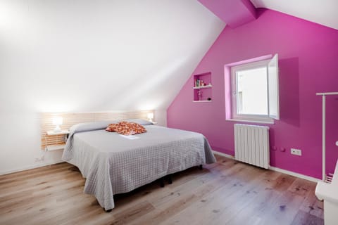 Property building, Living room, Bedroom
