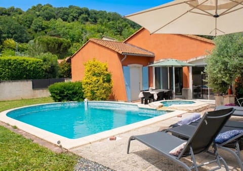Property building, Patio, Spring, Day, Natural landscape, Garden, Garden view, Mountain view, Pool view, Swimming pool, sunbed
