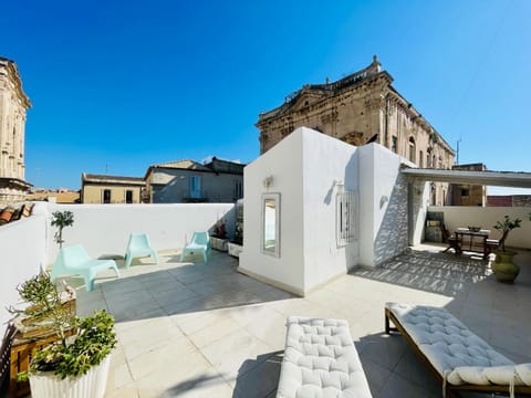 Property building, Patio, Day, View (from property/room), Balcony/Terrace, Seating area, sunbed