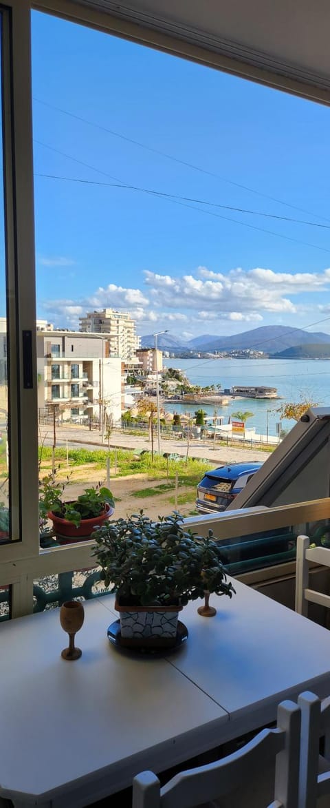 Day, View (from property/room), Balcony/Terrace, Seating area, Beach, Sea view