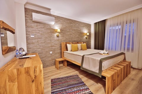 Bed, air conditioner