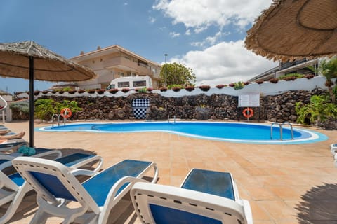 Property building, Living room, Swimming pool
