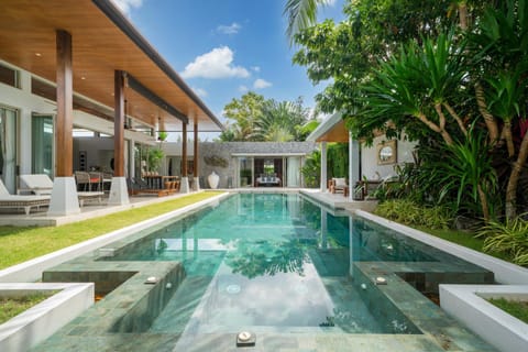 Patio, Garden, Pool view, Swimming pool, sunbed