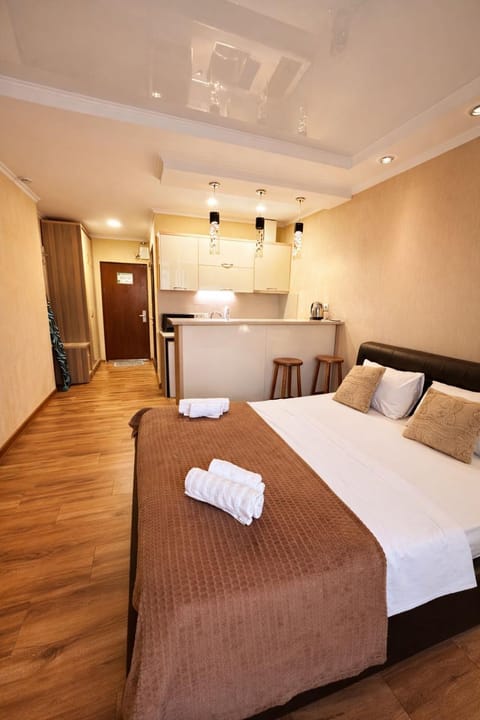 Facade/entrance, Bed, Living room, kitchen