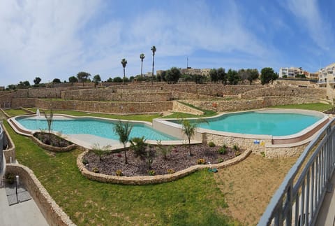 Natural landscape, Garden, Garden view, Pool view, Swimming pool