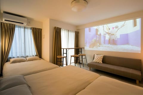 Bed, Photo of the whole room, Bedroom, air conditioner