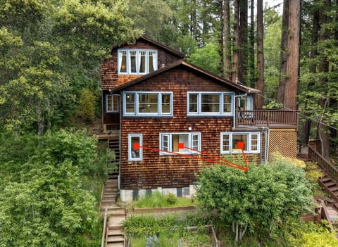 Gorgeous Grden-Level Guest Suite for Comfortble Getwy Surrounded by Nture in Rio Nido, Cliforni House in Guerneville