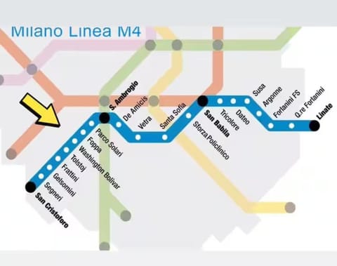 Luxury apartment-piano intero-11 posti-1 min da M4 Apartment in Milan