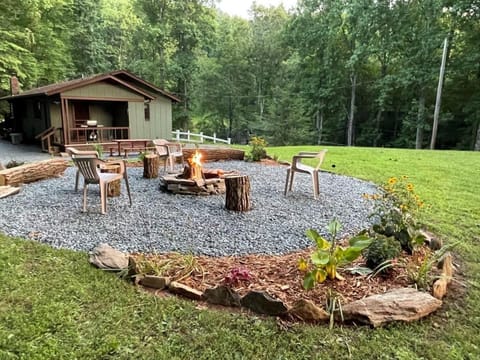 Grinder Switch, view, fire pit House in Swain County