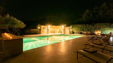 Night, Swimming pool