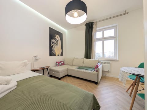 Bed, Living room, Photo of the whole room, Seating area, Bedroom