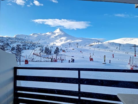 Natural landscape, Winter, Skiing, Mountain view