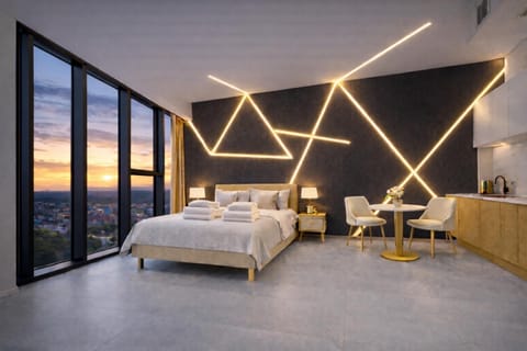 Hanza Tower GOLDEN SKY 24 SPA & POOL Apartment in Szczecin