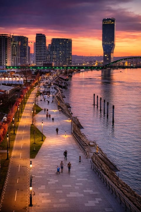 Nearby landmark, Communal lounge/ TV room, Day, Night, People, Natural landscape, Beach, Evening entertainment, City view, Lake view, River view, Sea view, Location, Sunrise, Sunset, group of guests