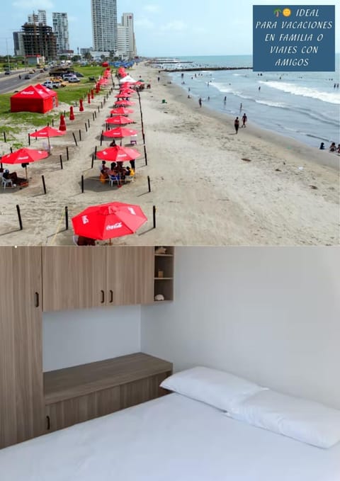 Nearby landmark, Bed, Beach, Bedroom, towels