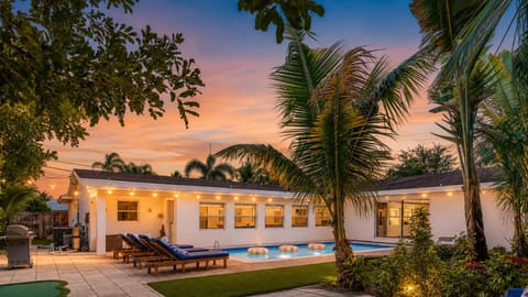 Patio, Natural landscape, Pool view, Swimming pool