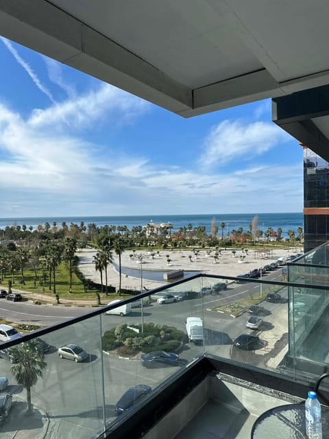 View (from property/room), Balcony/Terrace, Beach, City view, Sea view