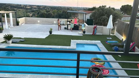 Patio, Natural landscape, Balcony/Terrace, Swimming pool, sunbed