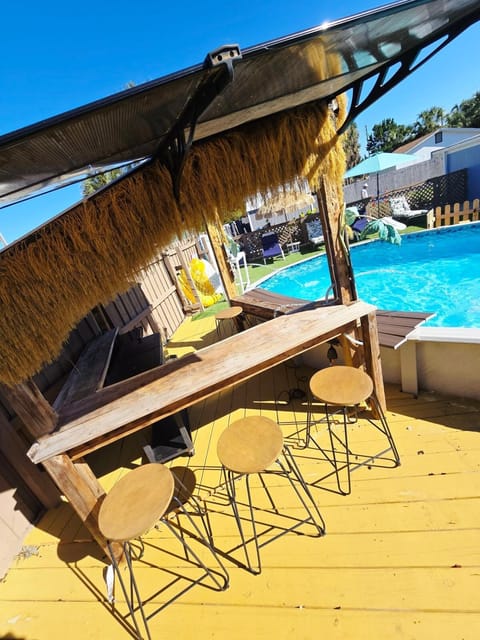 Pool view, Swimming pool, minibar