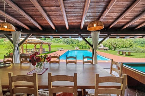 Property building, Living room, Swimming pool