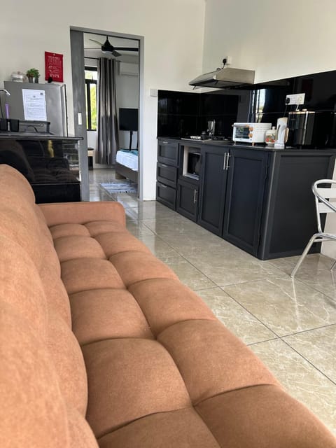 Kitchen or kitchenette, Living room, Seating area, oven